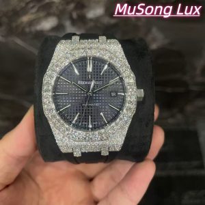 VVS Moissanite Audemars Piguet 26470 Black Dial