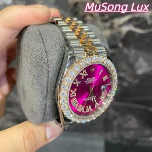 VVS Moissanite Rolex Datejust 41mm (Pink)