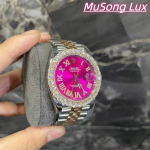 VVS Moissanite Rolex Datejust 41mm (Pink)