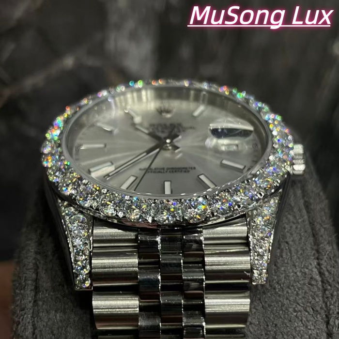 VVS Moissanite Rolex Datejust 41mm (White)