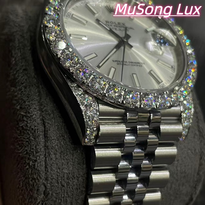VVS Moissanite Rolex Datejust 41mm (White)