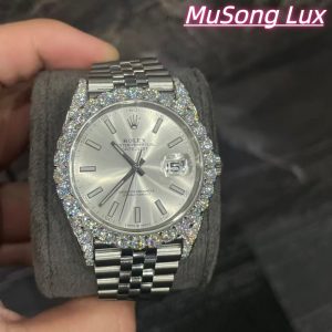 VVS Moissanite Rolex Datejust 41mm (White)