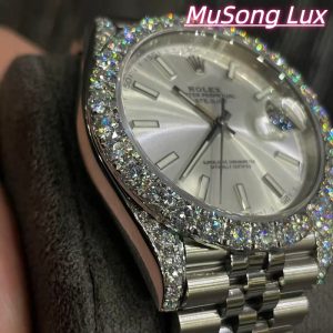 VVS Moissanite Rolex Datejust 41mm (White)