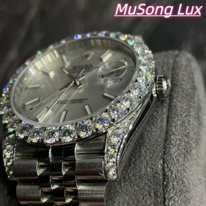 VVS Moissanite Rolex Datejust 41mm (White)