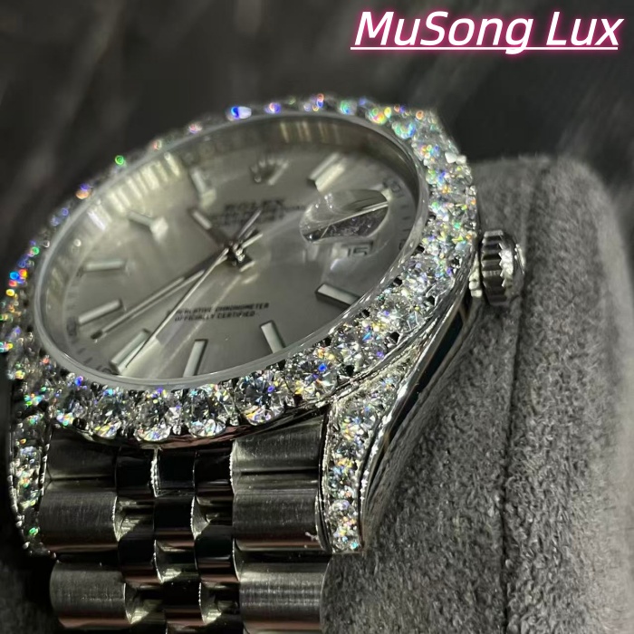 VVS Moissanite Rolex Datejust 41mm (White)