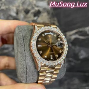VVS Moissanite Rolex Datejust 41mm – Brown