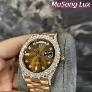 VVS Moissanite Rolex Datejust 41mm – Brown
