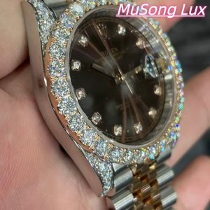 VVS Moissanite Rolex Datejust 41mm – Brown