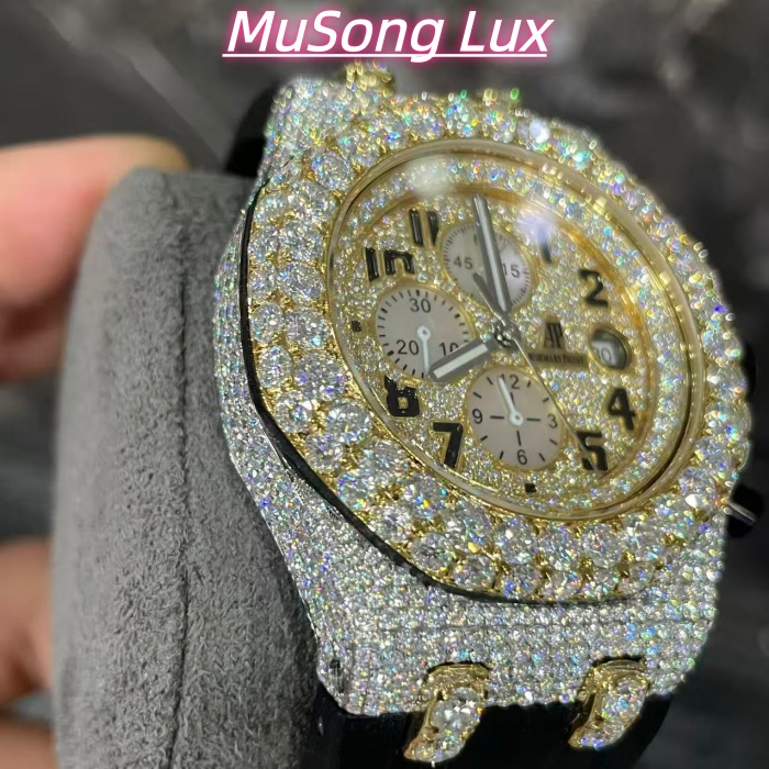 VVS Moissanite Audemars Piguet 26470 Gold