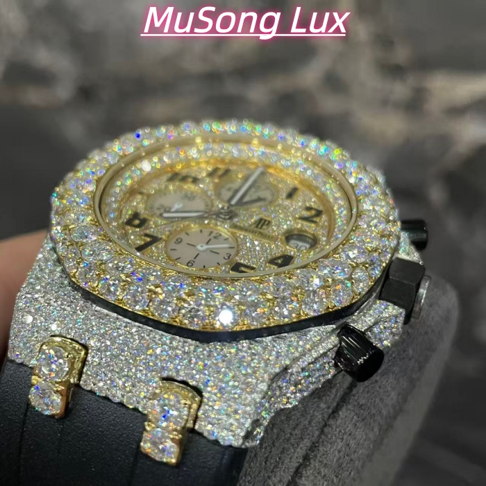 VVS Moissanite Audemars Piguet 26470 Gold