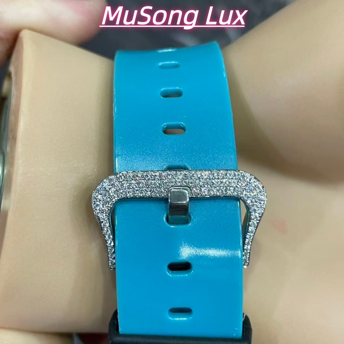 VVS Moissanite Casio G-SHOCK GM-6900 (Blue)