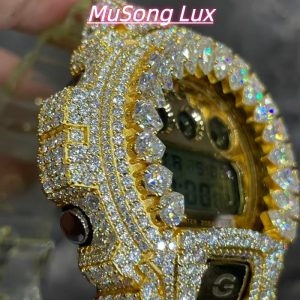 VVS Moissanite Casio G-SHOCK GM-6900 Gold
