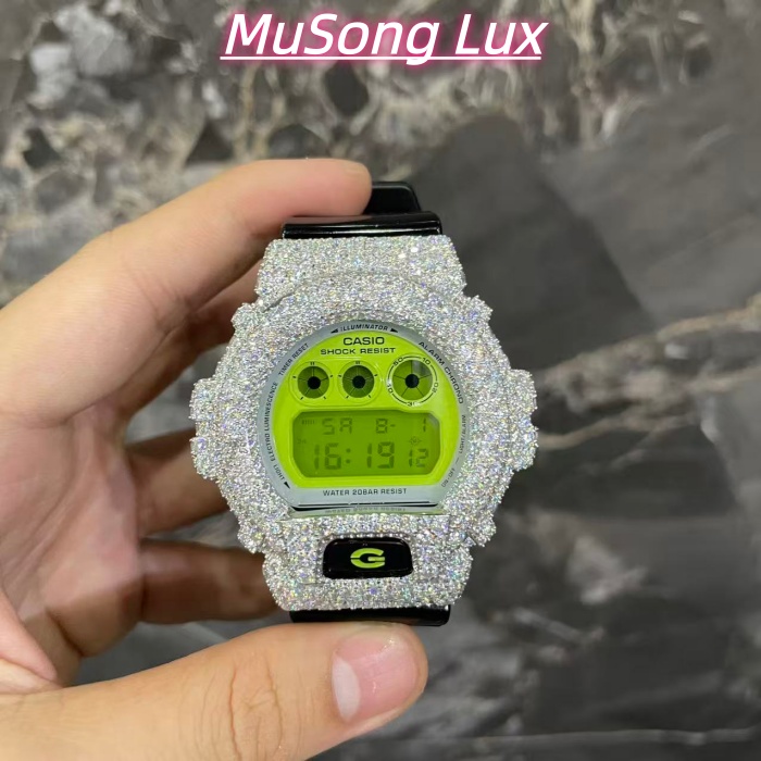 VVS Moissanite Casio G-SHOCK GM-6900 Green