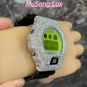 VVS Moissanite Casio G-SHOCK GM-6900 Green