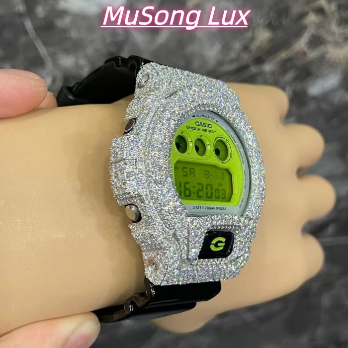 VVS Moissanite Casio G-SHOCK GM-6900 Green