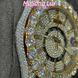 VVS Moissanite Rolex Datejust 41mm Two-Tone (White & Gold)