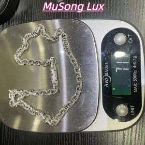 VVS Moissanite 925 Sterling Silver Miami Cuban Chain 7MM 22inches White