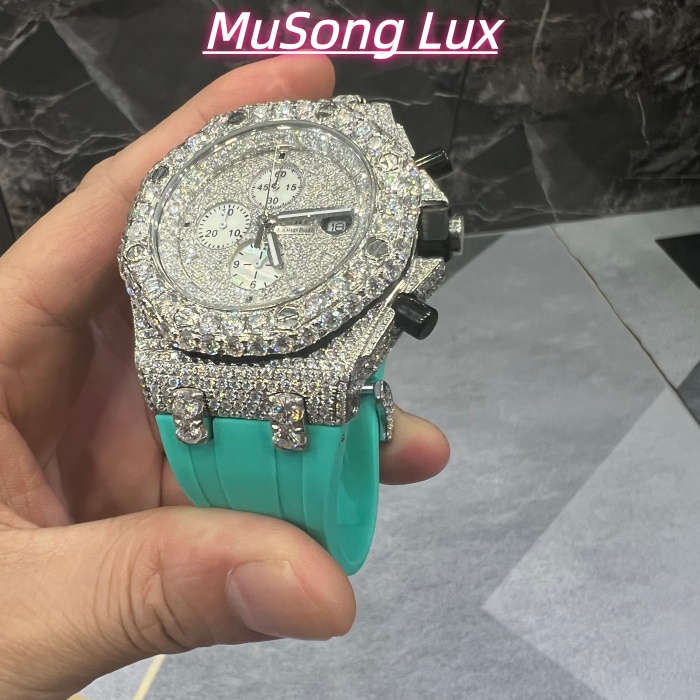 VVS Moissanite Audemars Piguet 26470 Two-Tone Rose Gold