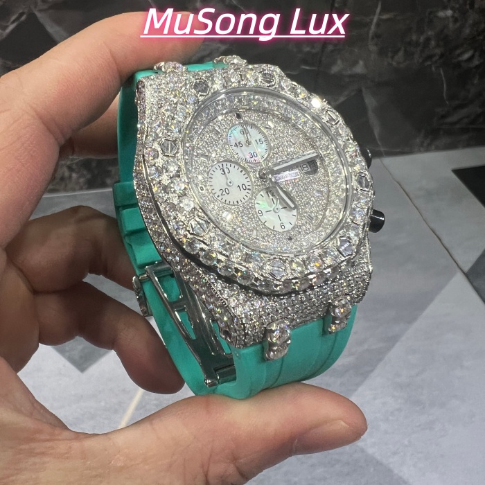 VVS Moissanite Audemars Piguet 26470 Two-Tone Rose Gold