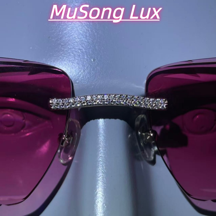 VVS Moissanite Cartier C glasses
