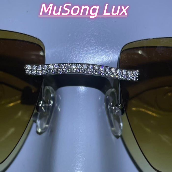 VVS Moissanite Cartier C glasses