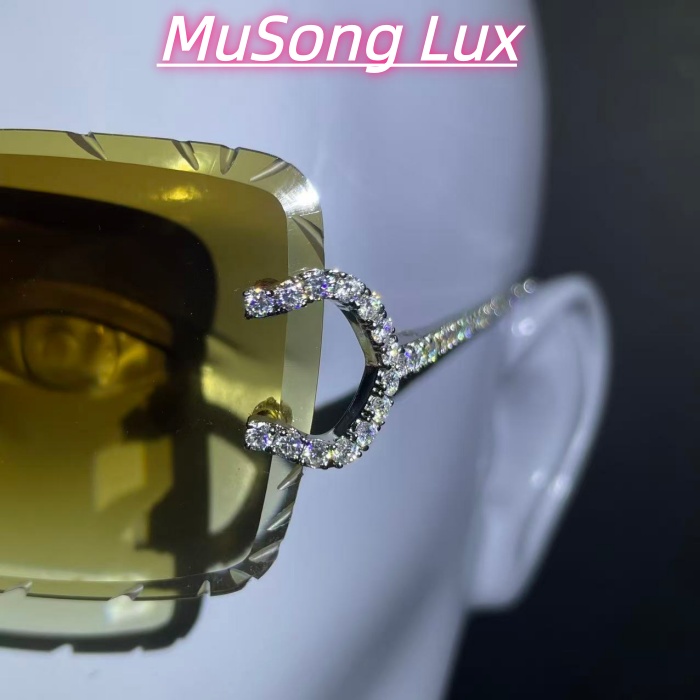 VVS Moissanite Cartier C glasses