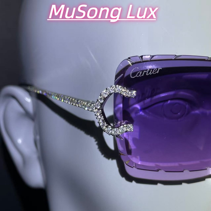 VVS Moissanite Cartier C glasses