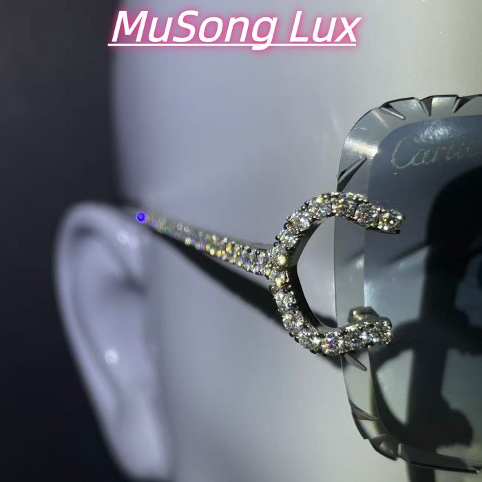 VVS Moissanite Cartier C glasses