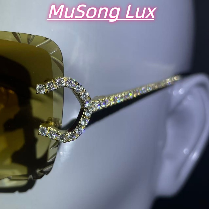 VVS Moissanite Cartier C glasses