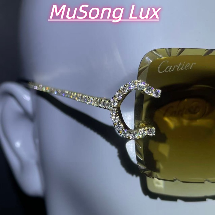 VVS Moissanite Cartier C glasses