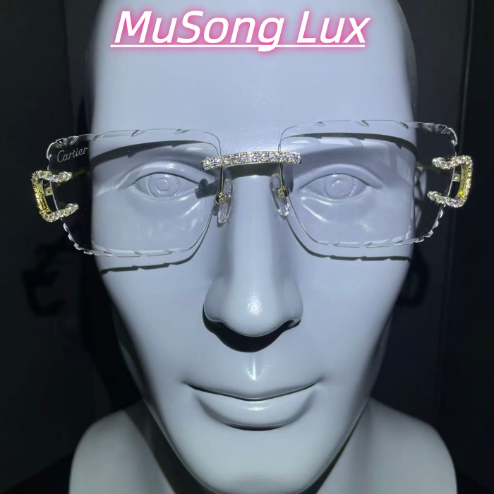 VVS Moissanite Cartier C glasses