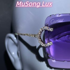 VVS Moissanite Cartier C glasses