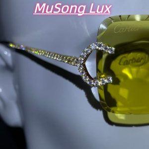 VVS Moissanite Cartier C glasses