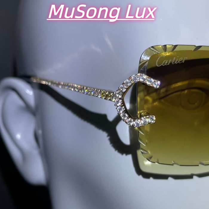 VVS Moissanite Cartier C glasses
