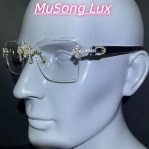 VVS Moissanite Cartier horn cross glasses