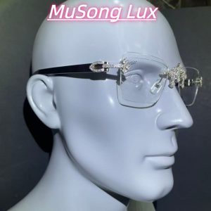 VVS Moissanite Cartier horn cross glasses