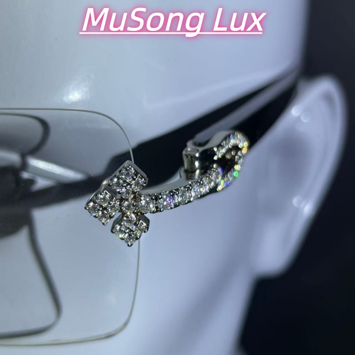 VVS Moissanite Cartier horn cross glasses