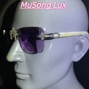 VVS Moissanite Cartier horn cross glasses
