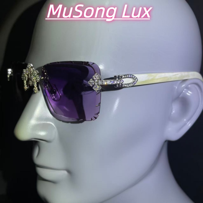 VVS Moissanite Cartier horn cross glasses