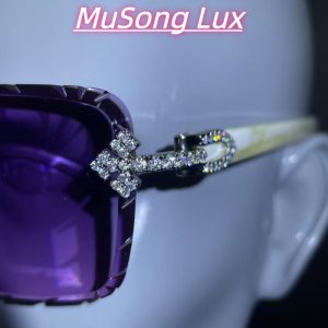 VVS Moissanite Cartier horn cross glasses