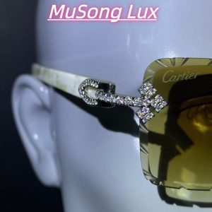 VVS Moissanite Cartier horn cross glasses