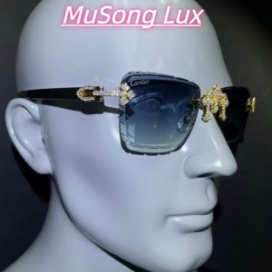 VVS Moissanite Cartier horn cross glasses