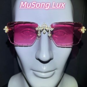 VVS Moissanite Cartier horn cross glasses