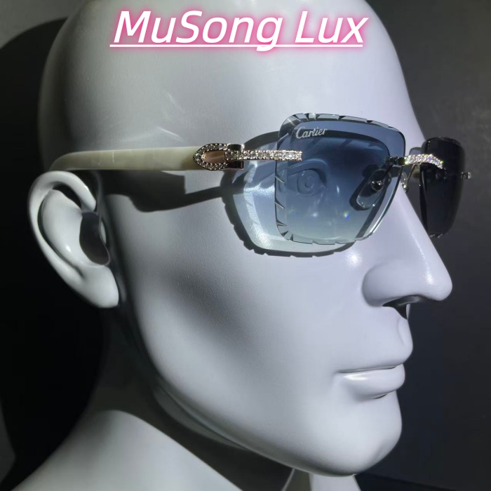 VVS Moissanite Cartier horn glasses