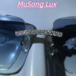 VVS Moissanite Cartier horn glasses