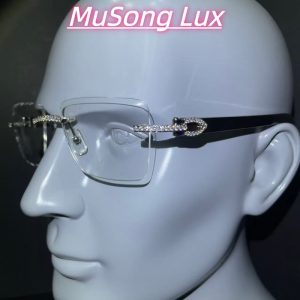 VVS Moissanite Cartier horn glasses