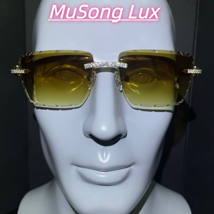 VVS Moissanite Cartier horn glasses