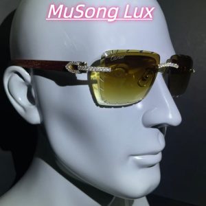VVS Moissanite Cartier horn glasses
