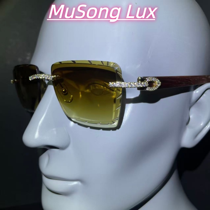 VVS Moissanite Cartier horn glasses