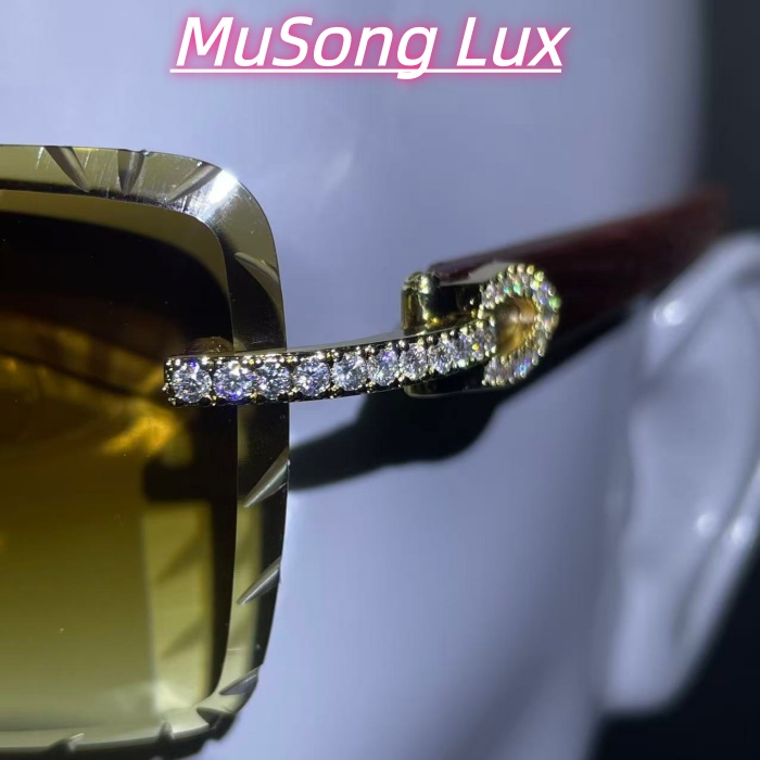 VVS Moissanite Cartier horn glasses